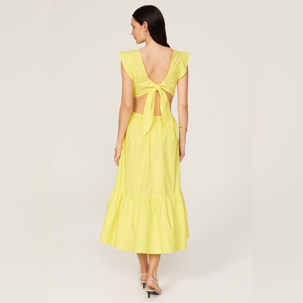 Marissa Webb Sunny Yellow Backless Dress
